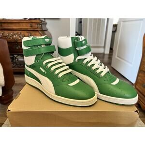 PUMA Sky II High Top Sneakers Green White 343230 Men’s Size 8